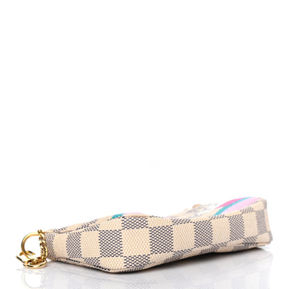 Louis Vuitton Damier Azur 2016 Christmas Animation Mini Pochette Accessories 4 of 7