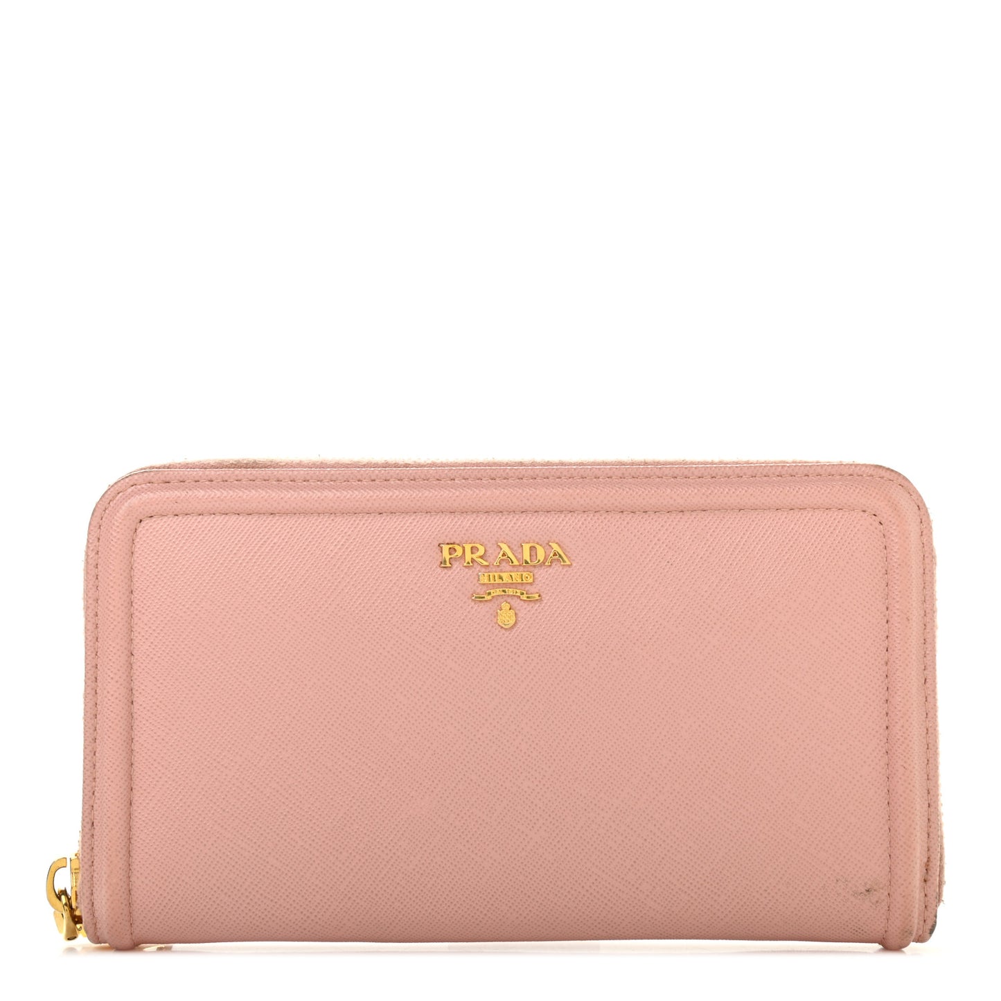 Saffiano Metal Zip Around Wallet Pesco