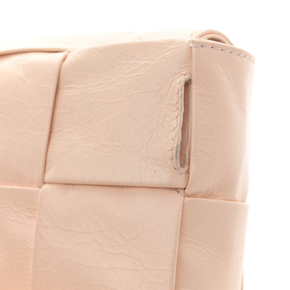 Bottega Veneta Paper Calfskin Intrecciato Cassette Belt Bag Melon Washed 12 of 13
