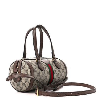 Gucci GG Supreme Monogram Web Small Ophidia Boston Bag Beige New Acero 3 of 12