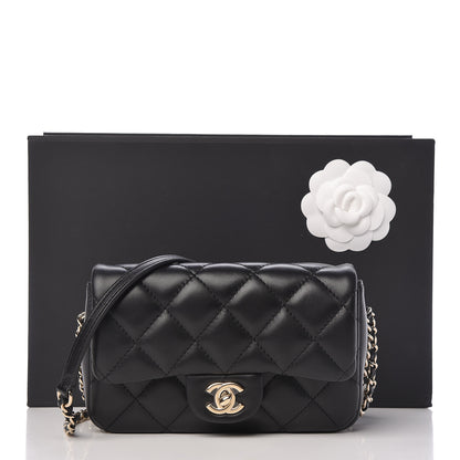 Chanel Lambskin Quilted Mini My Precious Flap Black 11 of 11