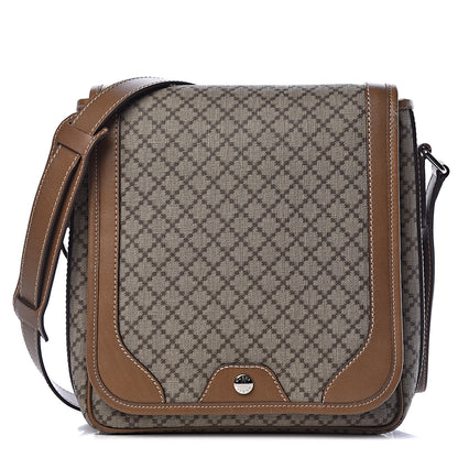 Gucci Diamante Flap Messenger Bag Beige Brown 1 of 10