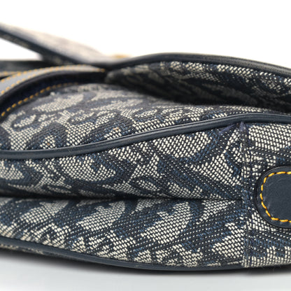 Christian Dior Monogram Saddle Bag Blue 9 of 16