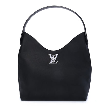 Louis Vuitton Calfskin Lockme Hobo Black 1 of 9