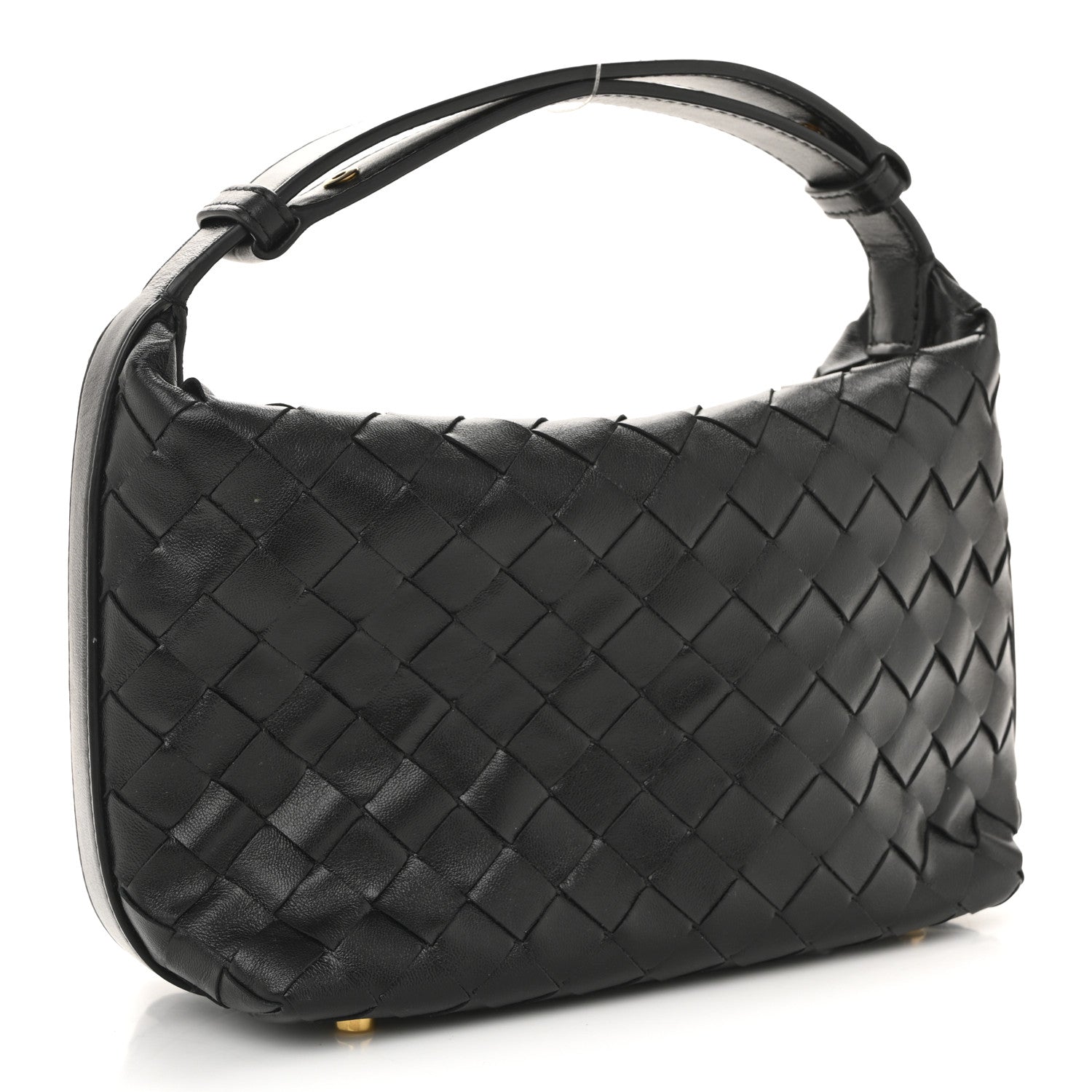 Bottega Veneta Calfskin Nappa Intrecciato Mini Wallace Black 3 of 13