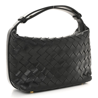 Bottega Veneta Calfskin Nappa Intrecciato Mini Wallace Black 3 of 13