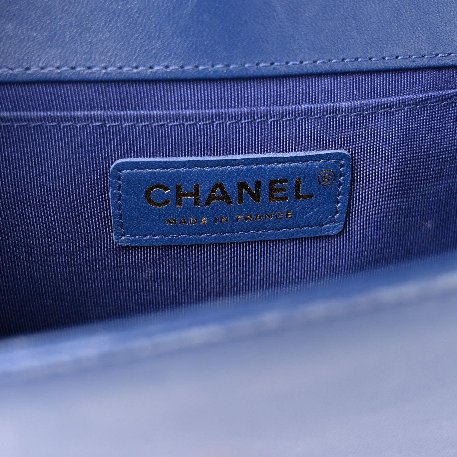 Chanel Lambskin Quilted Medium Boy Flap Blue 6 of 16