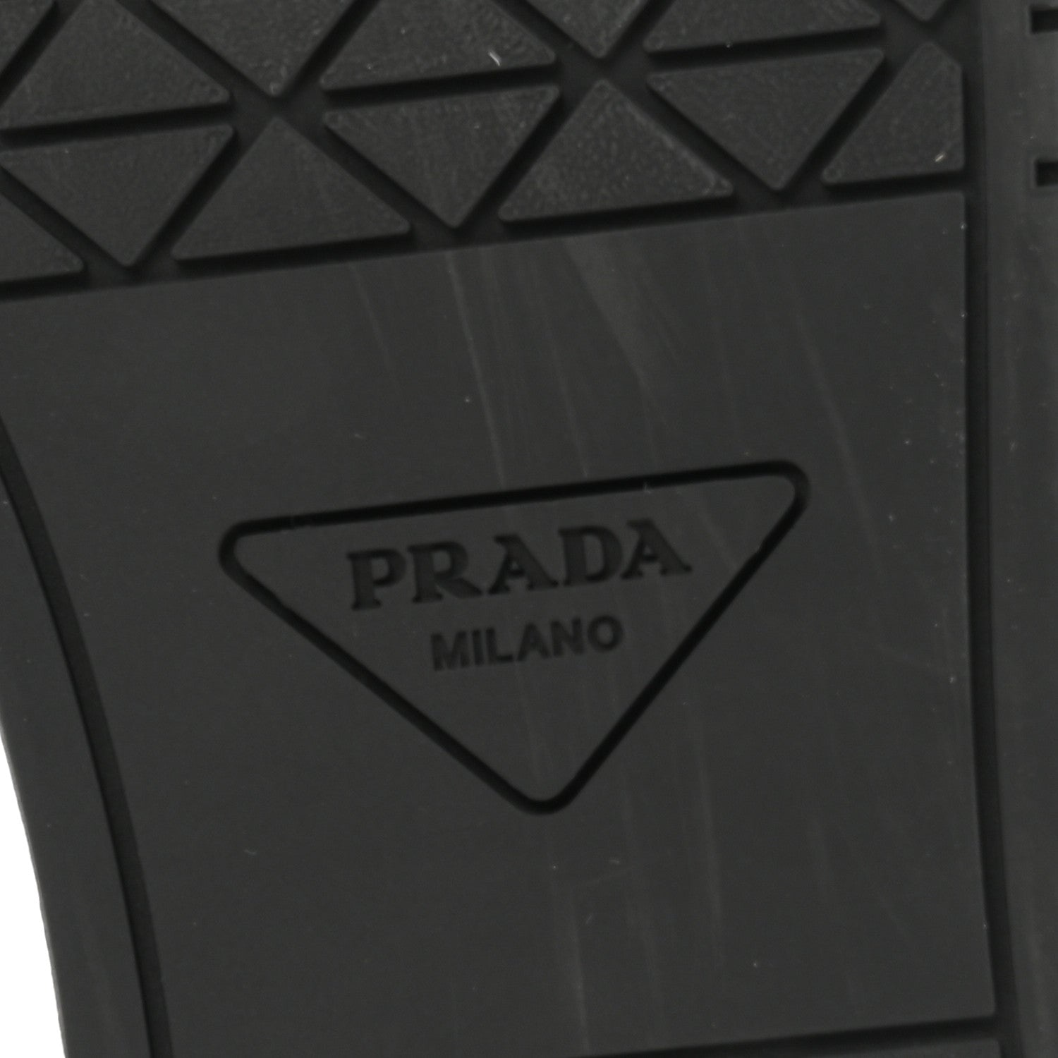 Prada Vitello Rois Triangle Womens Downtown Low Top 30mm Sneakers 39 White Black 8 of 11