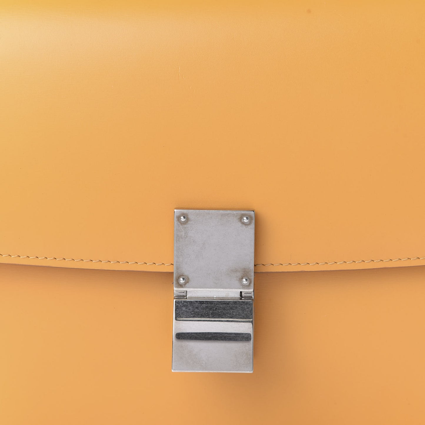 Smooth Calfskin Medium Classic Box Flap Bag Daffodil