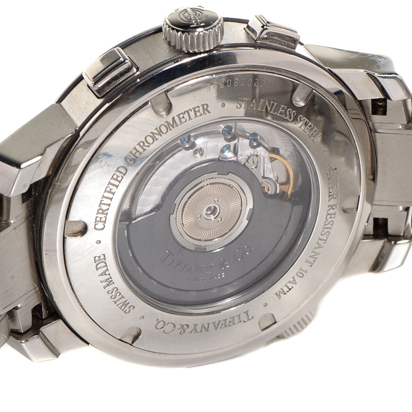 Stainless Steel 42mm Mark T-57 Chronograph Automatic Watch Black