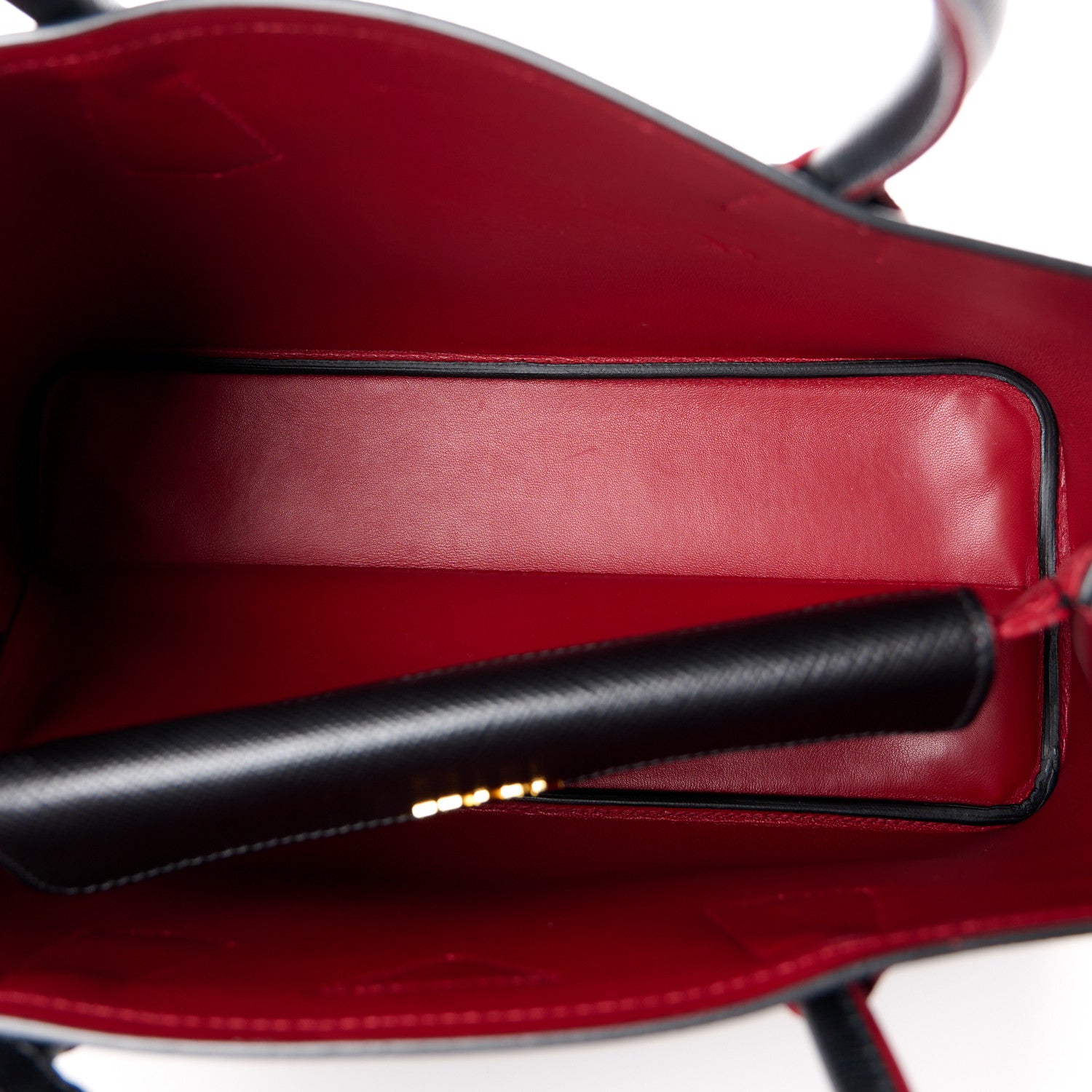 Prada Saffiano Cuir Medium Double Bag Black Fuoco 5 of 11