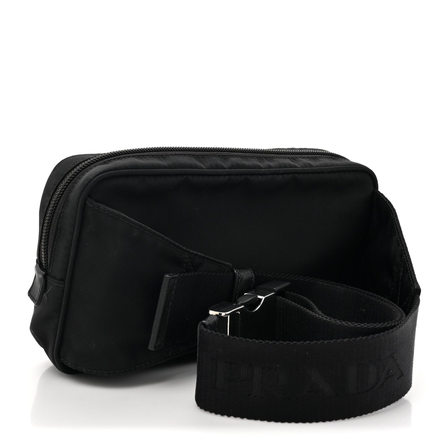 Tessuto Nylon Saffiano Belt Bag Black
