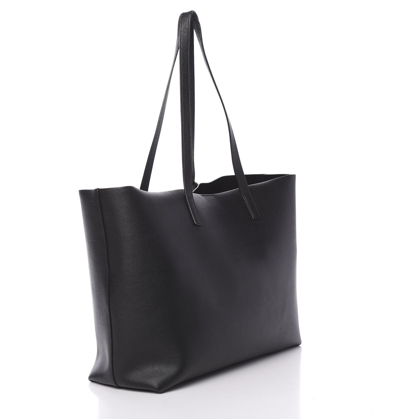 Calfskin Large Shopping Tote Black