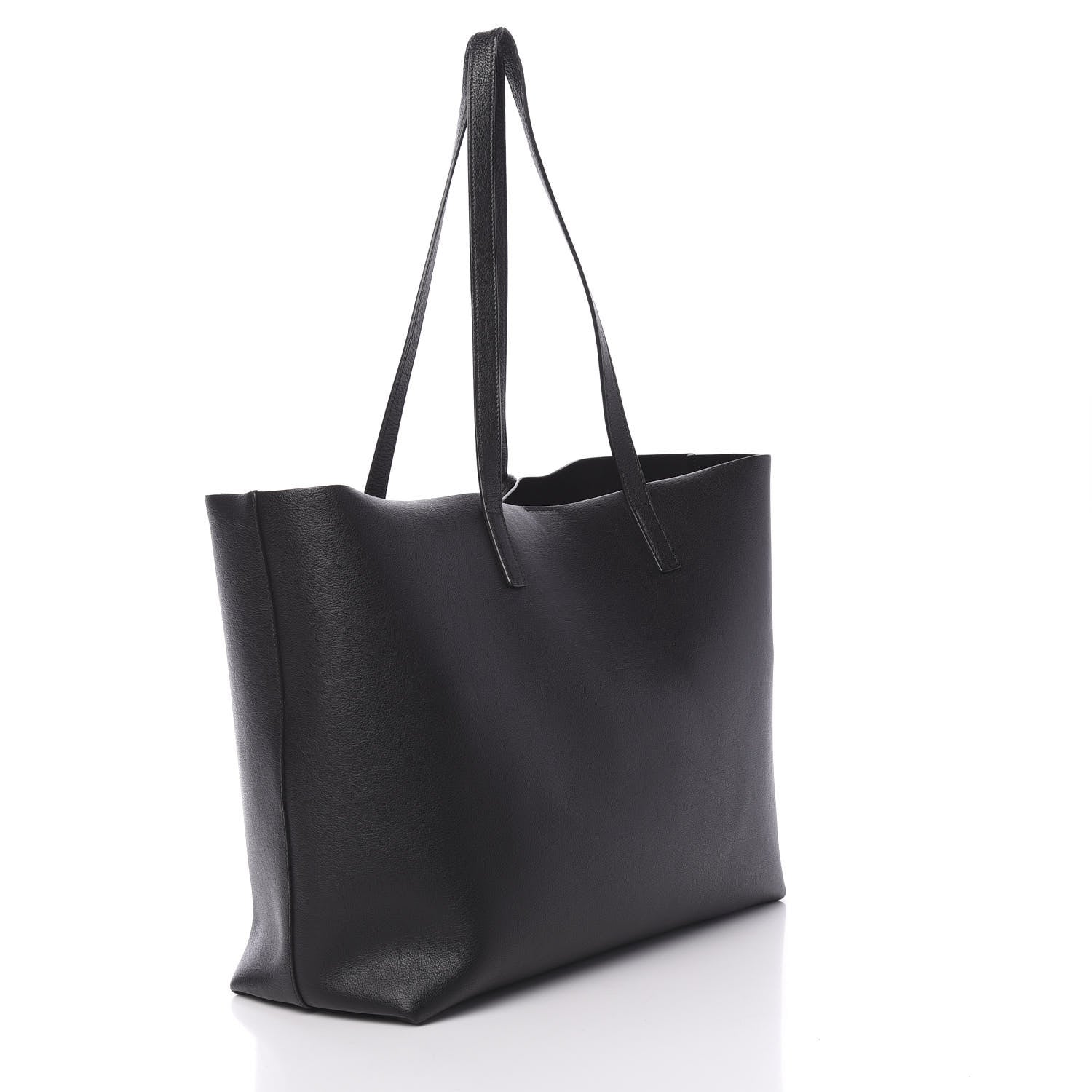 Saint Laurent Calfskin Large Shopping Tote Black 3 of 13