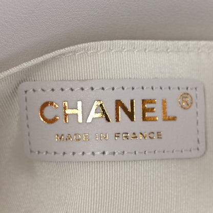 Chanel Calfskin Embroidered Small Boy Flap White 6 of 11