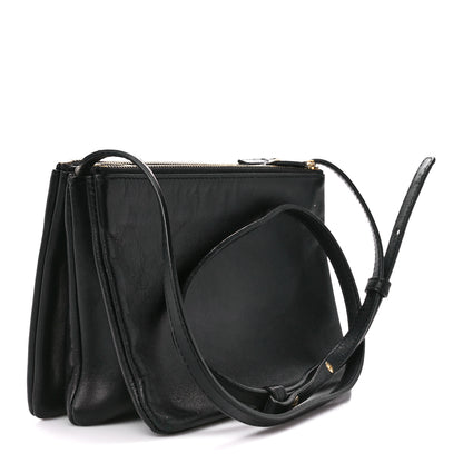 Celine Lambskin Small Trio Crossbody Bag Black 3 of 12