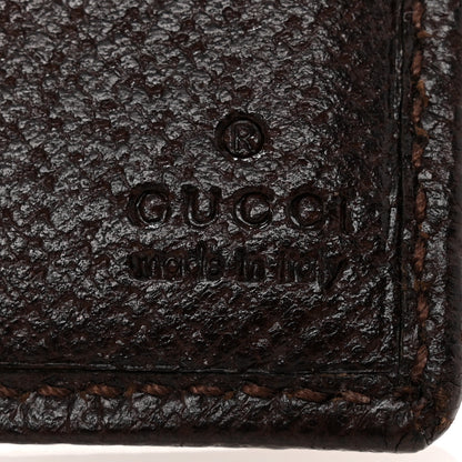 Gucci GG Plus Monogram Web Bi-Fold Wallet Dark Brown 6 of 12