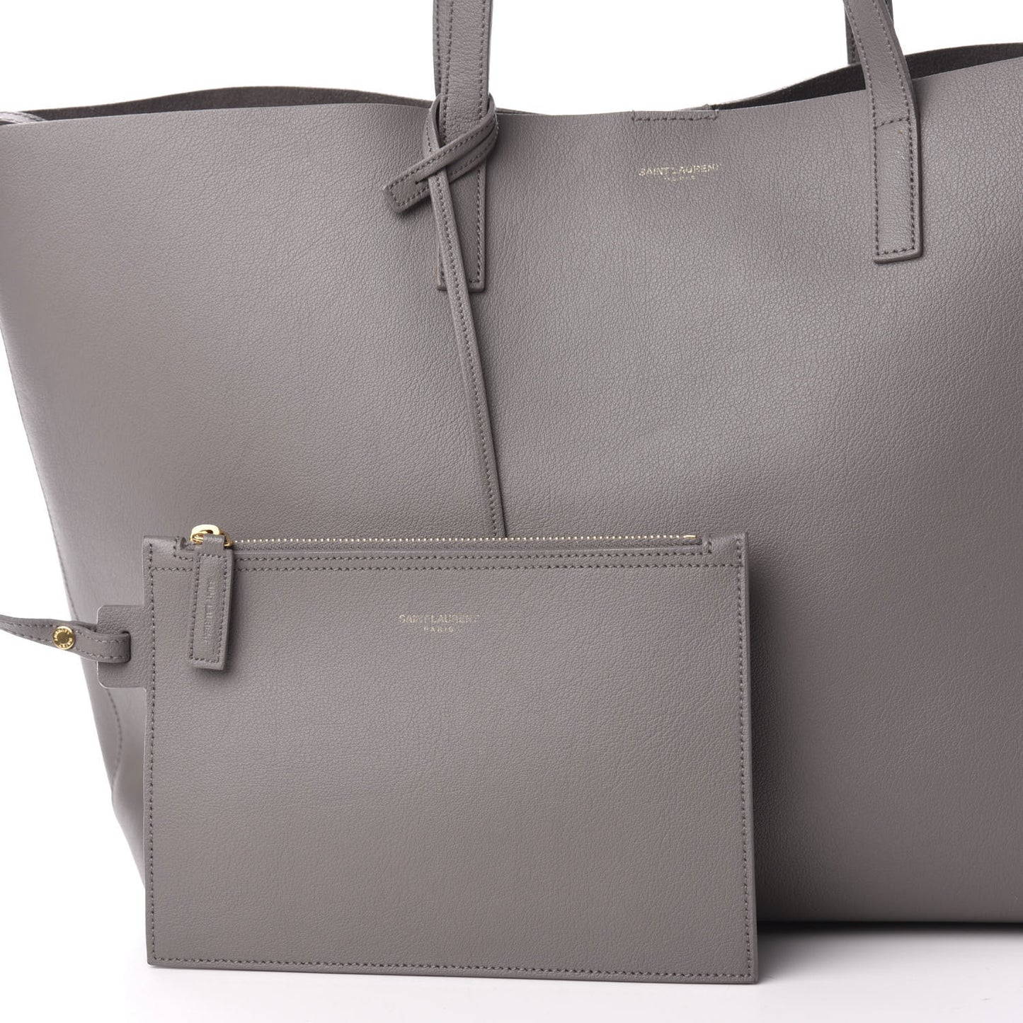 Calfskin Large Shopping Tote Earth