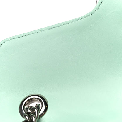 Gucci Calfskin Matelasse Small GG Marmont Shoulder Bag Water Green 12 of 15