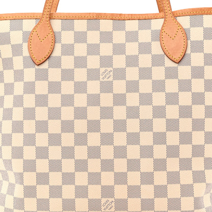 Louis Vuitton Damier Azur Neo Neverfull MM Rose Ballerine 10 of 13