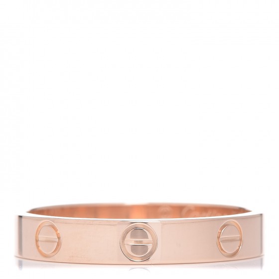 18K Pink Gold 3.5mm LOVE Wedding Band Ring 59 8.75