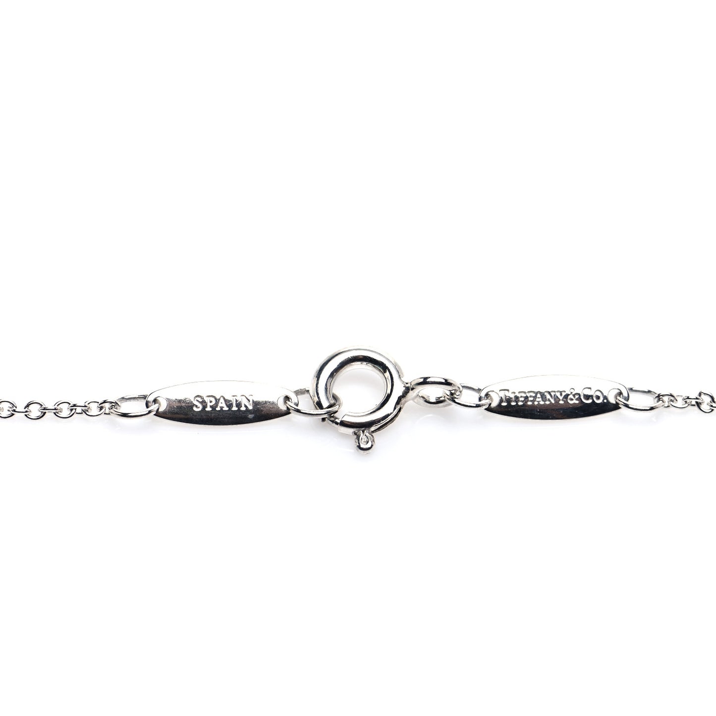 Sterling Silver Diamond .05ct Elsa Peretti Diamonds by the Yard Pendant Necklace