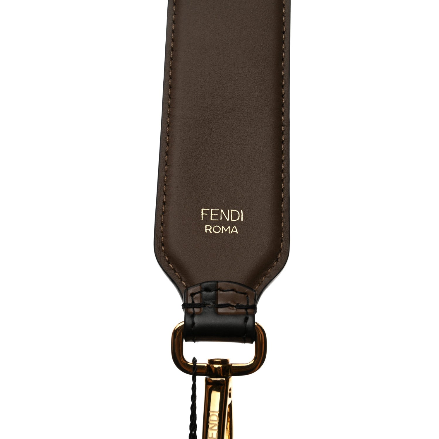 Fendi Calfskin FF 1974 Embossed Mini Strap You Maya Black 3 of 5