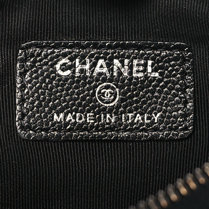 Chanel Caviar Quilted Small Cosmetic Case Black 6 of 8