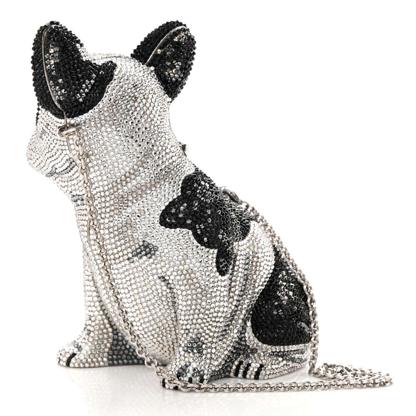 Crystal French Bulldog Fred Minaudiere Clutch