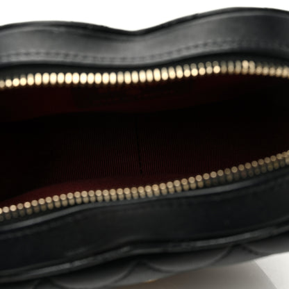 Chanel Lambskin Quilted CC In Love Heart Clutch With Chain Black 5 of 10