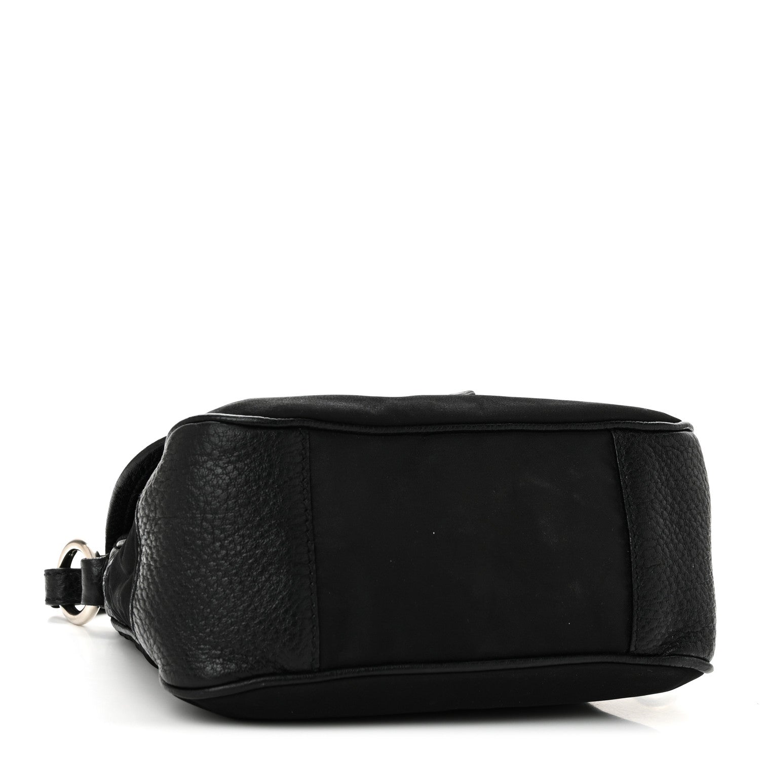Prada Nylon Vitello Daino Hobo Black 4 of 9
