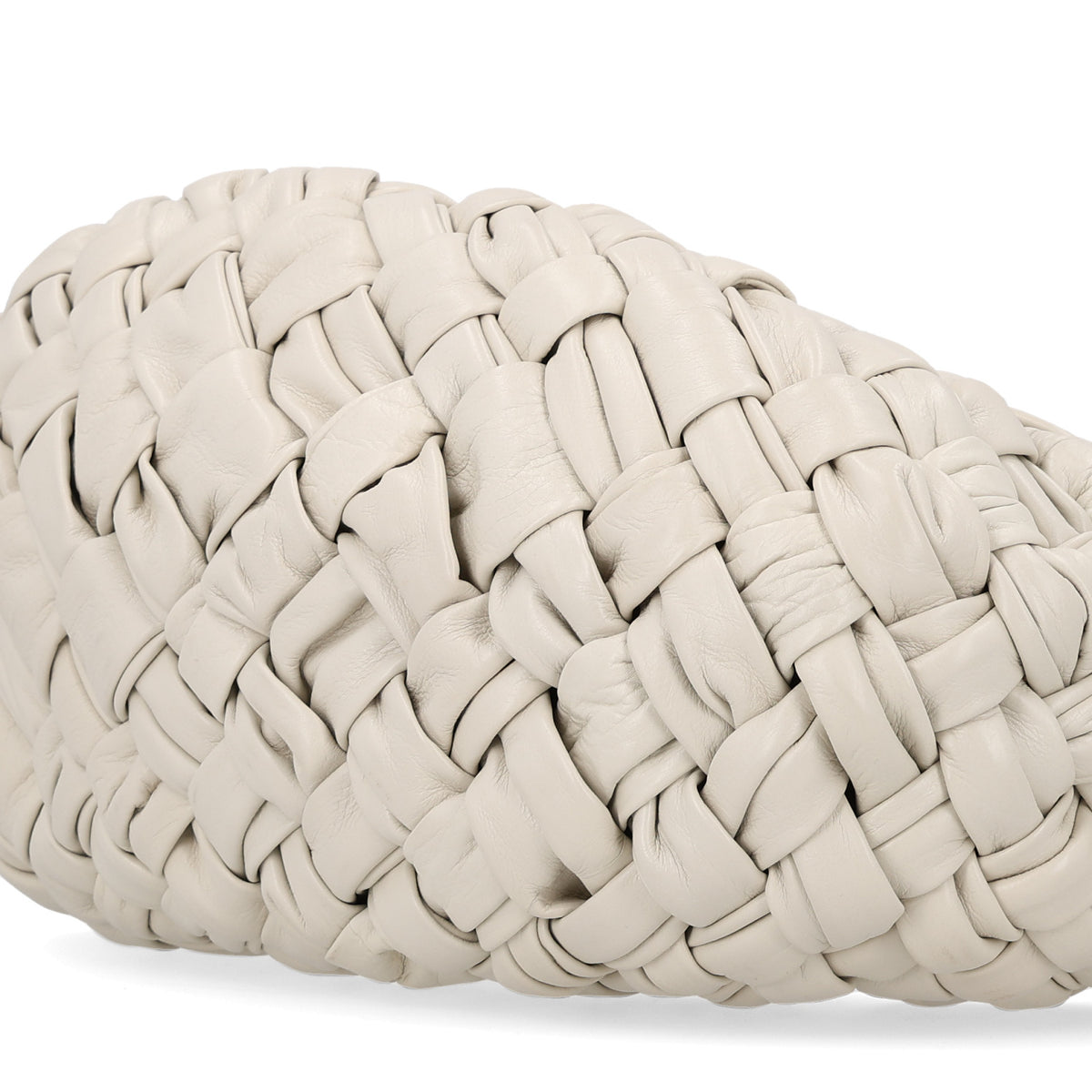 Paper Calfskin Intrecciato Banana Hobo Plaster