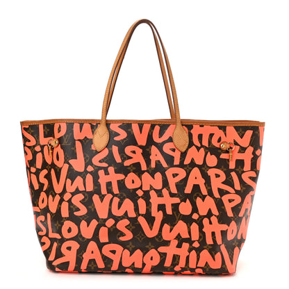 Louis Vuitton Monogram Graffiti Neverfull GM Orange 1 of 12