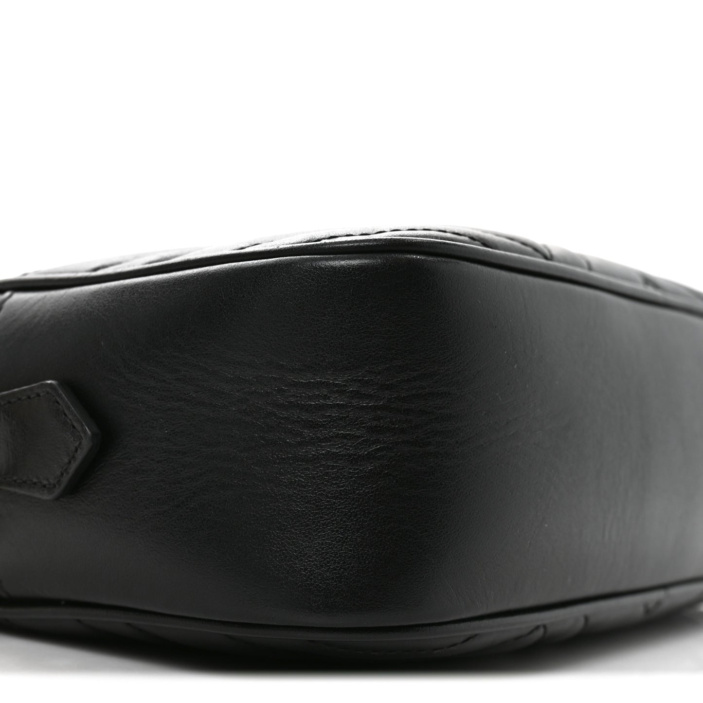 Calfskin Matelasse Small GG Marmont Chain Shoulder Bag Black