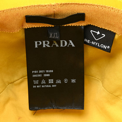 Prada Re-Nylon Mens Multifunctional Bucket Hat XXL Giallo 7 of 8