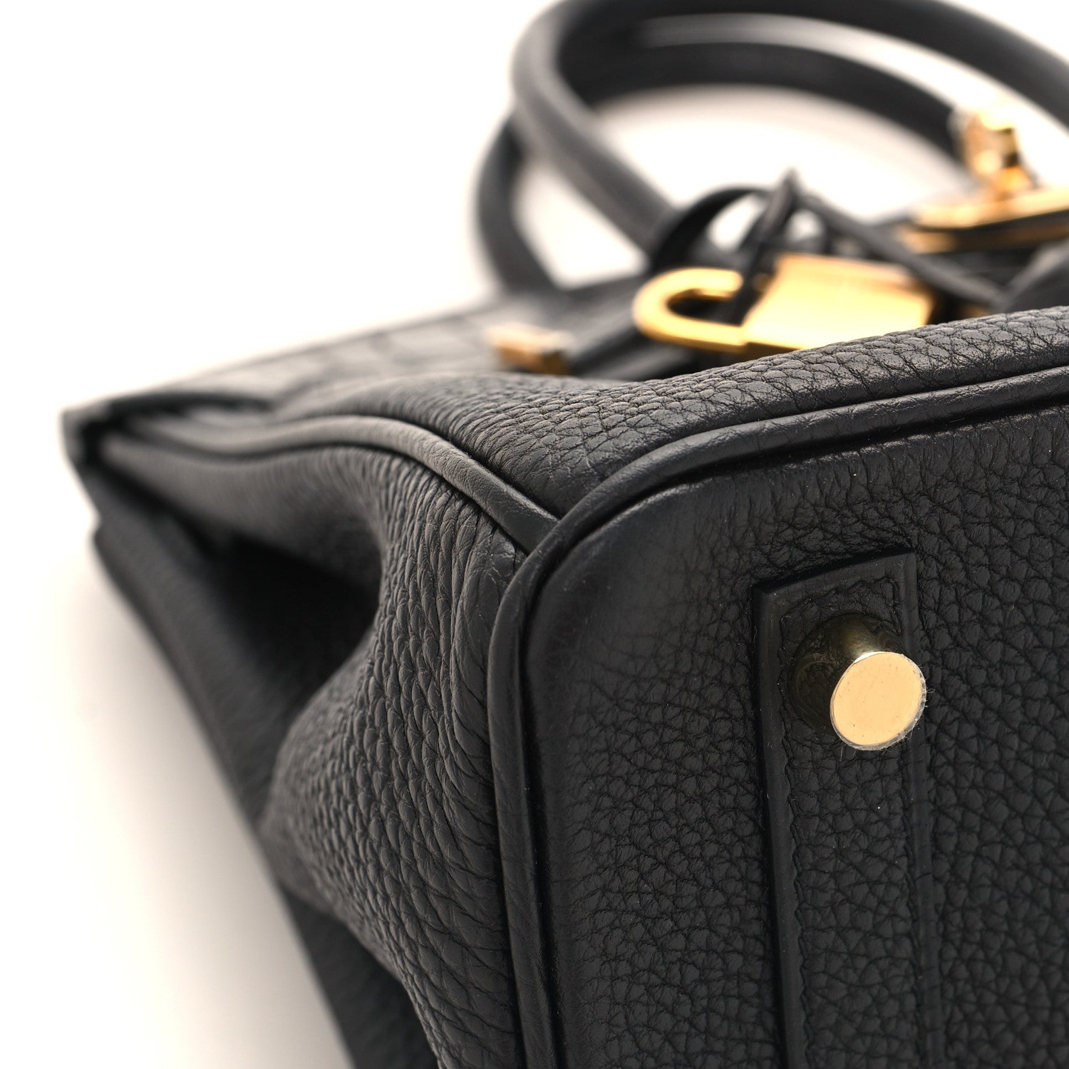 Hermes Togo Matte Alligator Birkin Touch 25 Black 9 of 16