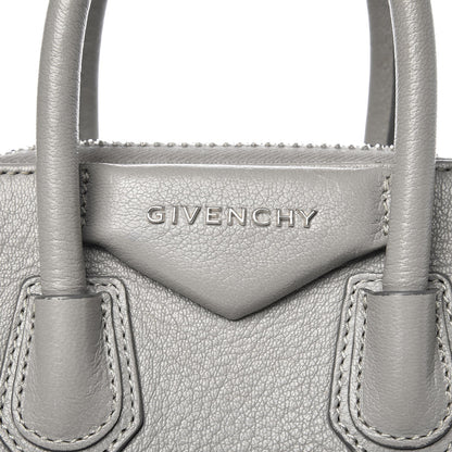 Givenchy Sugar Goatskin Mini Antigona Pearl Grey 13 of 13