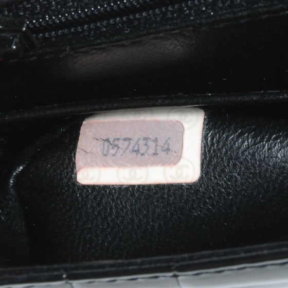 Crocodile Small Flap Black