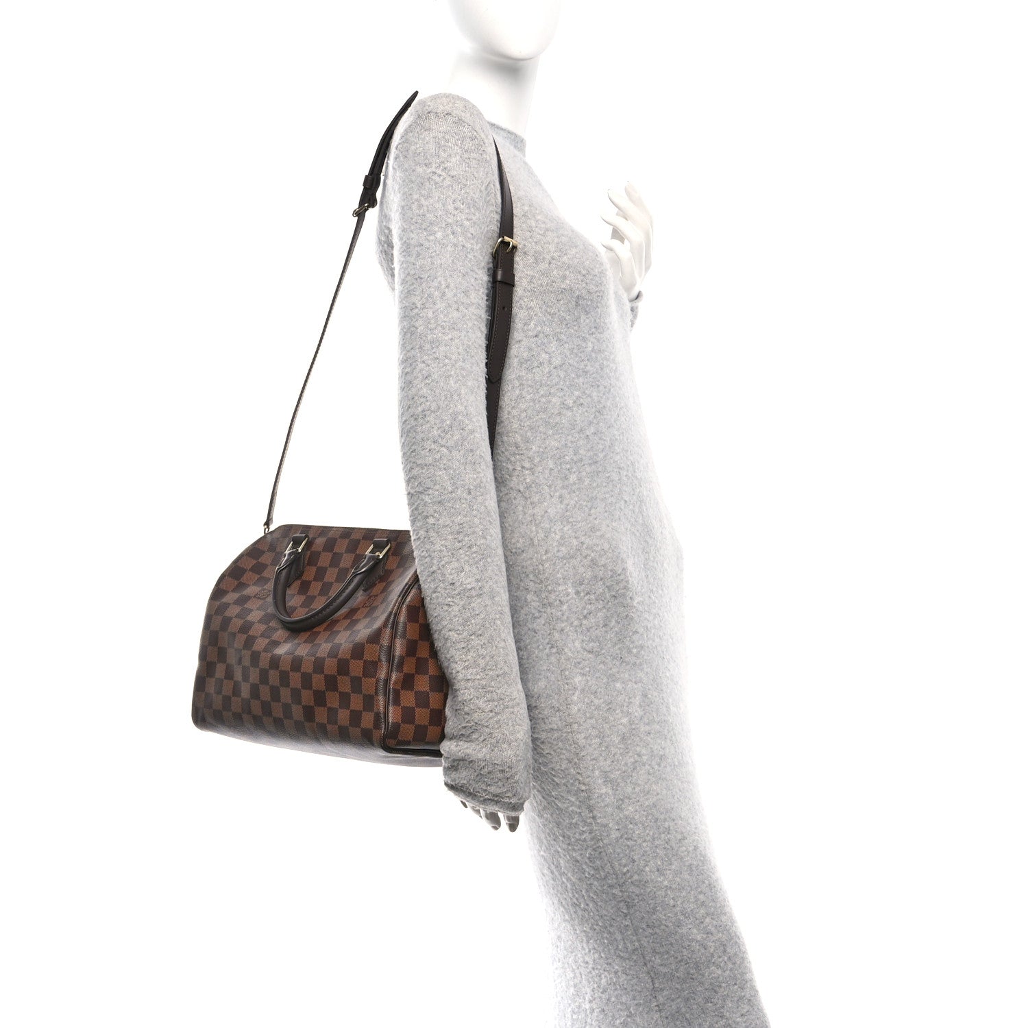 Louis Vuitton Damier Ebene Speedy Bandouliere 30 2 of 9