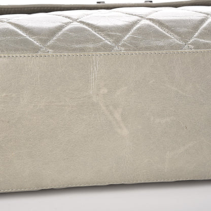 Chanel Glazed Calfskin Boy Satchel Flap Light Grey 15 of 17