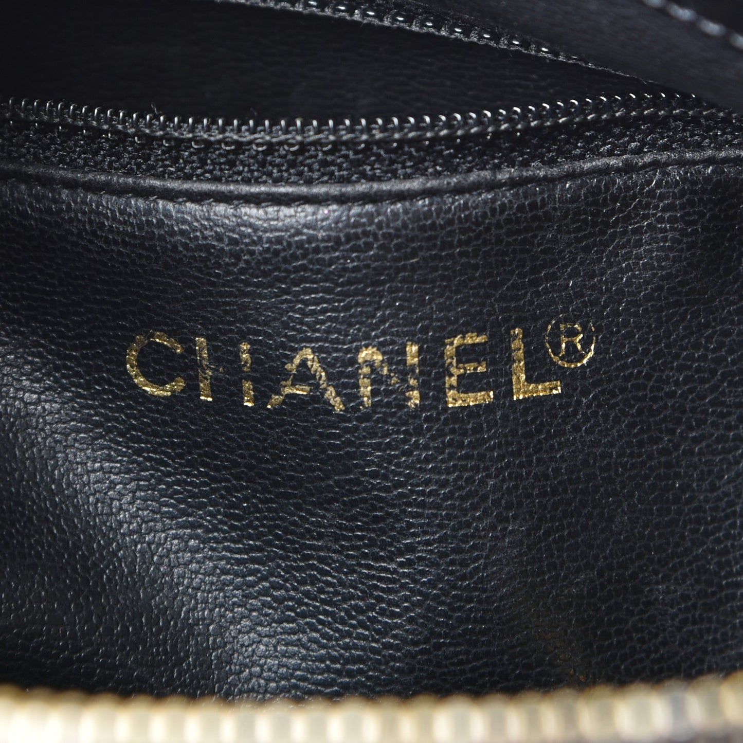 Patent CC Shoulder Bag Black