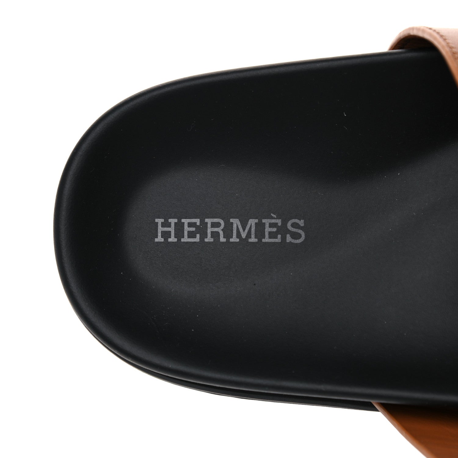 Hermes Calfskin Womens Chypre Sandals 38.5 Gold 7 of 9