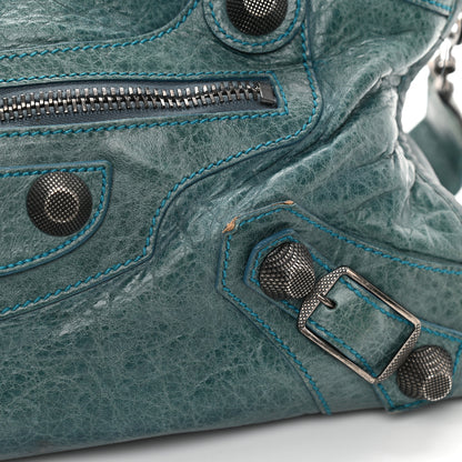Balenciaga Chevre Giant 21 Gunmetal Hardware City Neiman Marcus LE Bleu 19 of 19