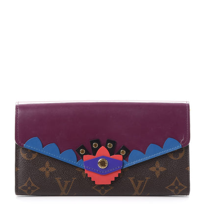 Louis Vuitton Monogram Totem Sarah Wallet Magenta 1 of 7