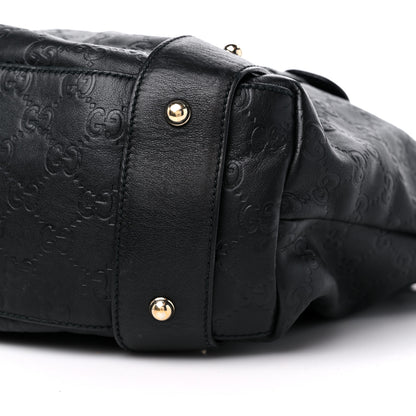 Gucci Guccissima Medium Pelham Shoulder Bag Black 9 of 10