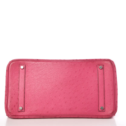 Hermes Ostrich Birkin 35 Fuchsia 7 of 43