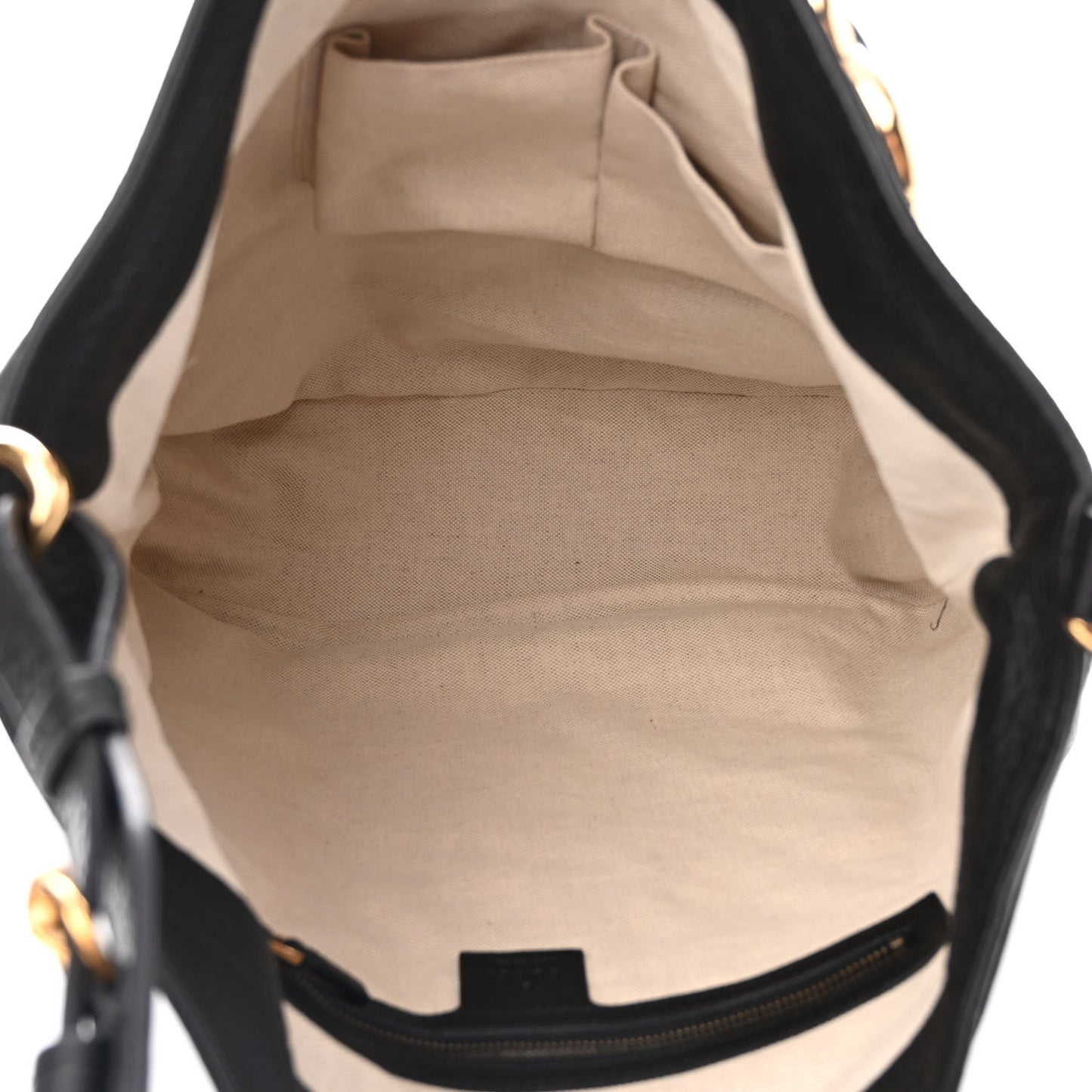 Pebbled Calfskin Large Ride Shoulder Bag Black