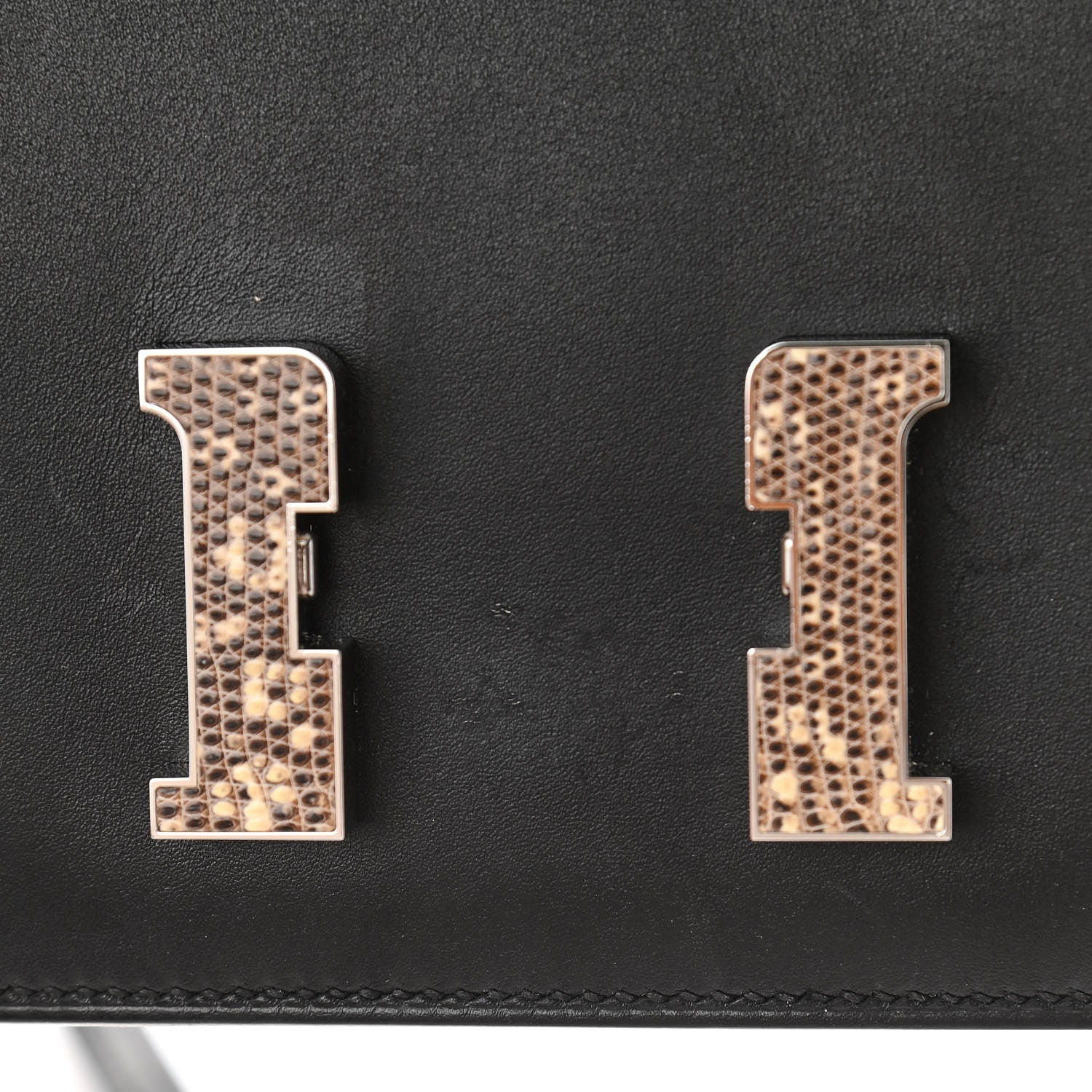 Hermes Veau Monsieur Lizard Constance 18 Black Ombre 12 of 13