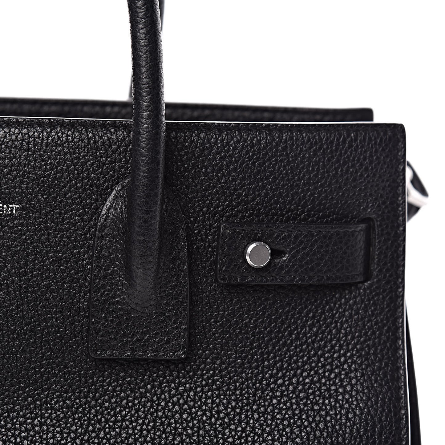 Grained Calfskin Baby Sac De Jour Souple Black