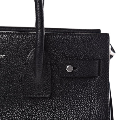 Saint Laurent Grained Calfskin Baby Sac De Jour Souple Black 8 of 10